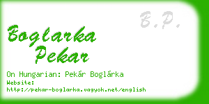 boglarka pekar business card